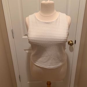 Forever 21 White Sleeveless Crop Top